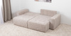 Диван-кровать угловой Оксфорд 710 композиция 1, шенилл Muza 04 светло-бежевый, модульная система, сборка на любую сторону