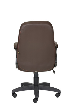 Кресло на колесах Амиго 511 ультра кожзам коричневый крестовина пластик, подлокотники с мягкими накладками,механизм качания