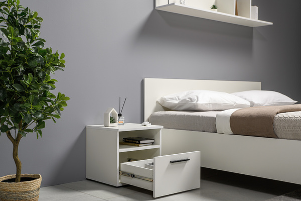 Спальня Эйр композиция 1 белый РЕ шагрень, спальное место 160 х 200