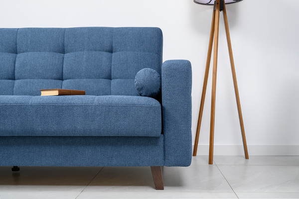 Диван-кровать прямой Эмили ТД 913 велюр синий