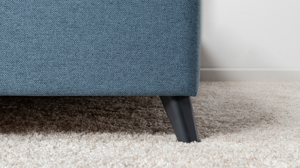 Кровать Миа 160 рогожка светло-синий, кант желтовато-коричневый с ортопедическим основанием и подъемным механизмом