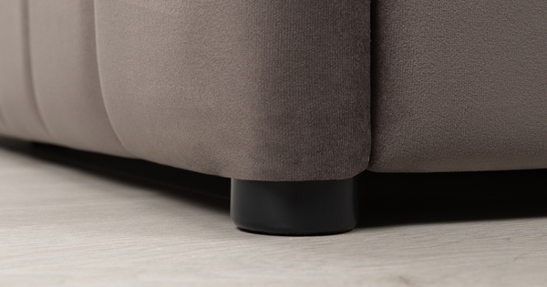 Кровать Милана 140 велюр серо-коричневый с ортопедическим основанием и подъемным механизмом