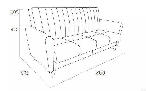 Диван-кровать прямой Монако велюр Кашемир 890 принт слоновая кость антикоготь с пружинным блоком (высота опор - 120мм)