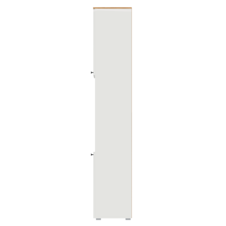 Стеллаж Остин 16.427 белый PE шагрень, дуб золотой CRAFT, белая шагрень 4101 ПВХ, сборка на любую сторону