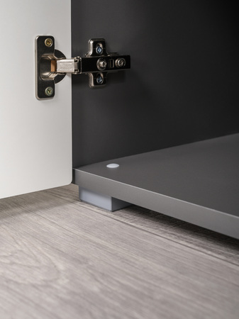 Стеллаж Остин 16.427 серый графит 0162 РЕ, дуб золотой CRAFT, графит ZB 856-2 ПВХ, сборка на любую сторону