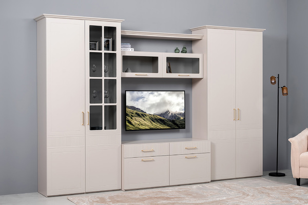 Шкаф для одежды Ричфорд 16.327.02 кашемир 5981 BS, моно керамика D166-2 ПВХ