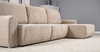 Диван-кровать угловой Тэдди 1502 композиция 3, букле Pique 006 бежевый, модульная система, сборка на любую сторону